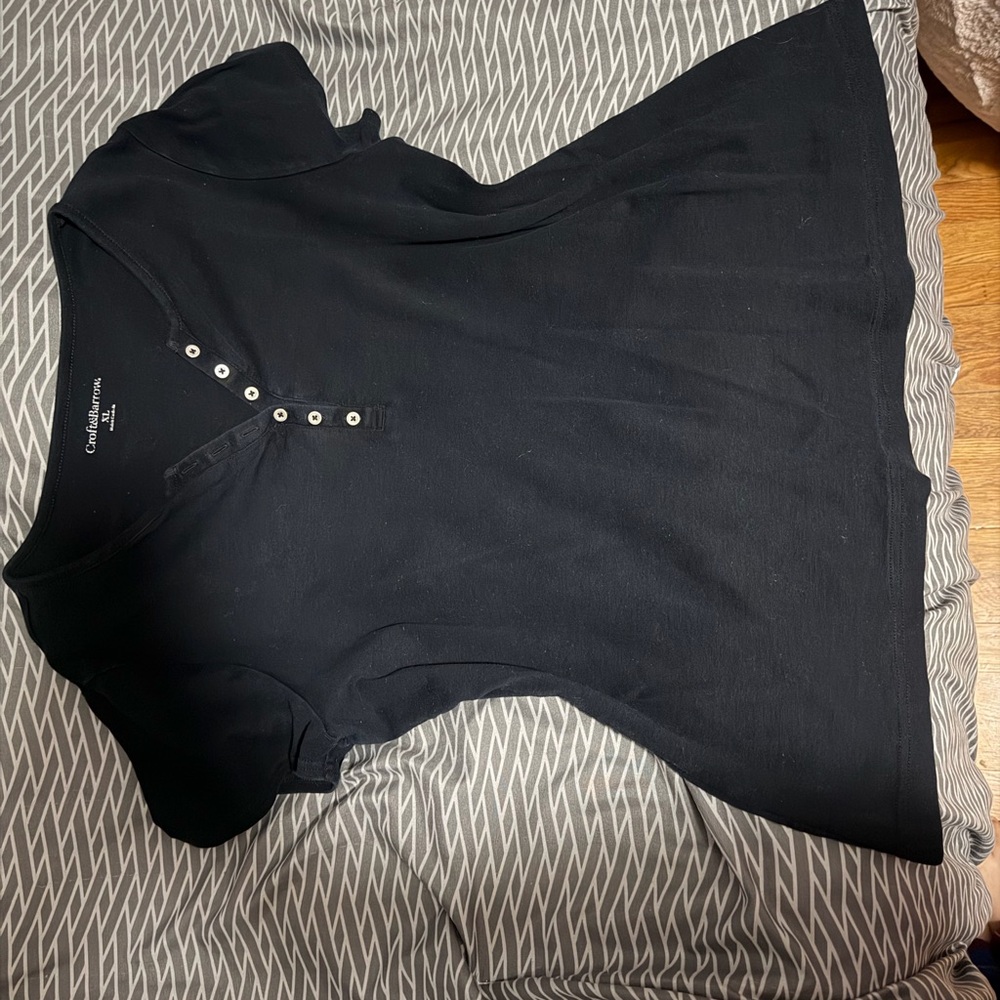 Croft & Barrow Black Short Sleeve Top